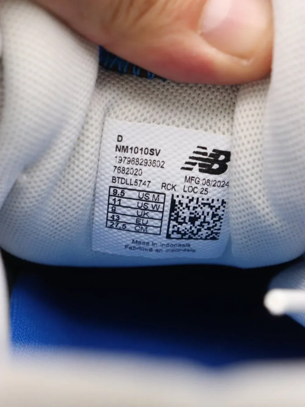 New Balance Psychic x Tiago Lemos 1010 Men's 9.5 D Numeric x Village Grey Blue